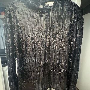 NWT H&M sequin long sleeve top